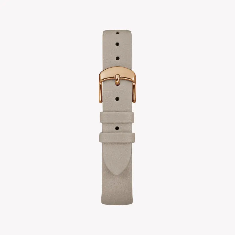 Timex Women's Gray Leather Watch, Silver Dial | TW2R96200-2