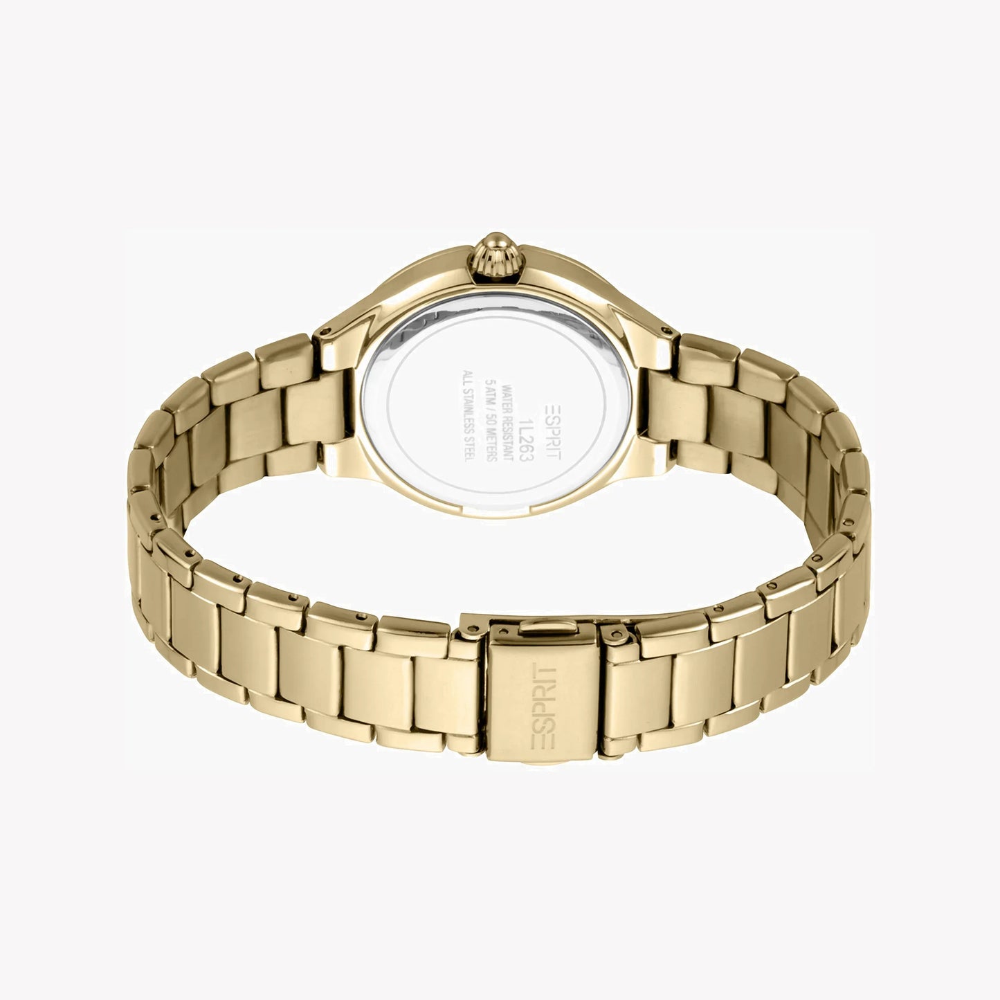 Esprit Women's Gold Stainless Steel Watch, Champagne Dial | ES1L202M0025-2