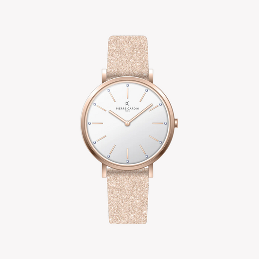 Pierre Cardin Women's Rose Gold Watch, White Dial | CBV.1112-0